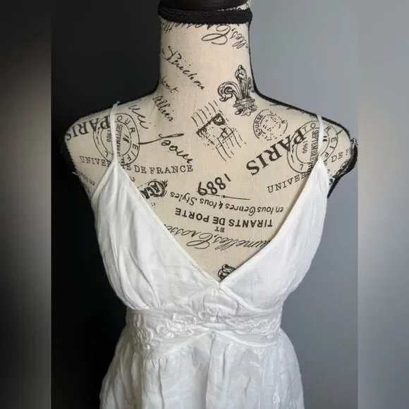 J.Crew Embroidered midi dress in ramie NWT Size 4 - Picture 7 of 9